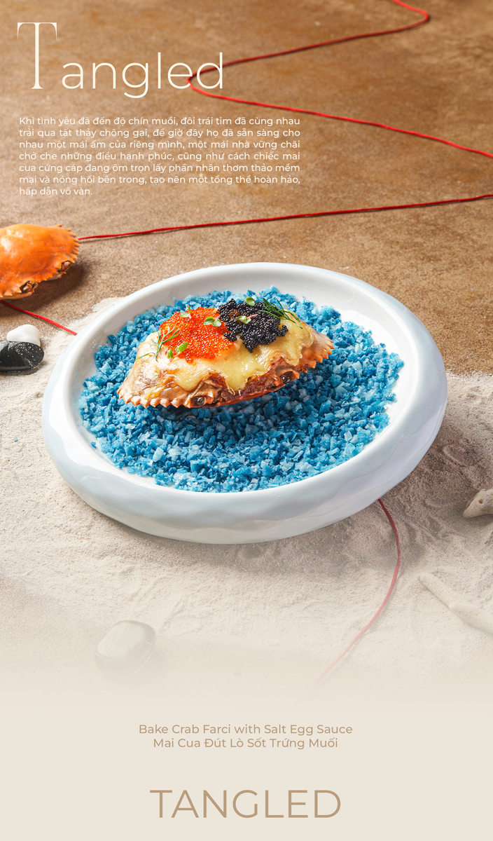 Tangled - Bake Crab Farci with Salt Egg Sauce - Mai Cua Đút Lò Sốt Trứng Muối